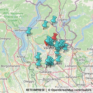 Mappa Via Vincenzo Vela, 21100 Varese VA, Italia (11.006)