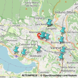 Mappa Via Vincenzo Vela, 21100 Varese VA, Italia (1.93083)