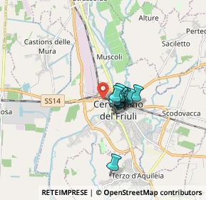 Mappa Via Pietro Sarcinelli, 33052 Cervignano del Friuli UD, Italia (0.88636)