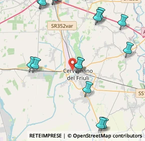 Mappa Via Pietro Sarcinelli, 33052 Cervignano del Friuli UD, Italia (6.128)