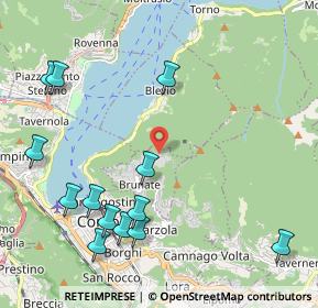 Mappa Via Giacomo Scalini, 22034 Brunate CO, Italia (2.52692)