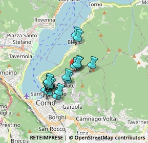 Mappa Via Giacomo Scalini, 22034 Brunate CO, Italia (1.3995)