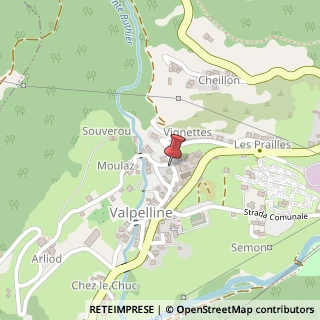 Mappa Frazione Chez Les Bovet, 1, 11010 Valpelline, Aosta (Valle d'Aosta)