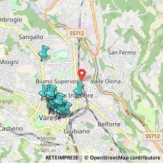 Mappa Via Misurina, 21100 Varese VA, Italia (1.068)