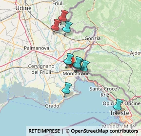 Mappa 34077 Ronchi dei Legionari GO, Italia (9.96182)