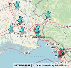 Mappa 34077 Ronchi dei Legionari GO, Italia (18.66714)