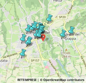 Mappa Via Scalabrini, 31017 Crespano del Grappa TV, Italia (0.6165)