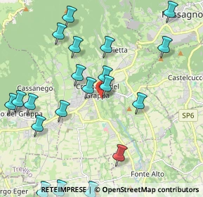 Mappa Via Scalabrini, 31017 Crespano del Grappa TV, Italia (2.4655)