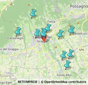 Mappa Via Scalabrini, 31017 Crespano del Grappa TV, Italia (1.71)