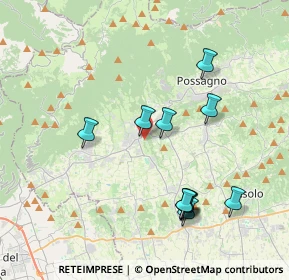 Mappa Via Scalabrini, 31017 Crespano del Grappa TV, Italia (3.83909)