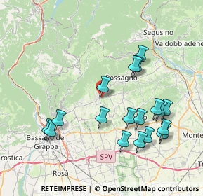 Mappa Via Scalabrini, 31017 Crespano del Grappa TV, Italia (8.08611)
