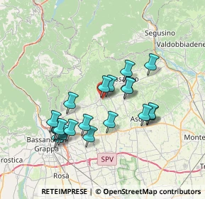 Mappa Via Scalabrini, 31017 Crespano del Grappa TV, Italia (6.643)