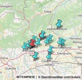 Mappa Via Scalabrini, 31017 Crespano del Grappa TV, Italia (10.8805)