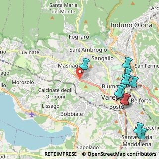 Mappa Sanvito, 21100 Varese VA, Italia (2.70636)