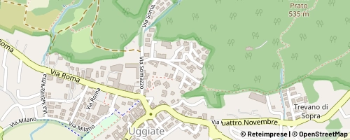 Mappa Uggiate-Trevano
