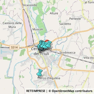 Mappa Via San Martino, 33052 Cervignano del Friuli UD, Italia (0.87545)
