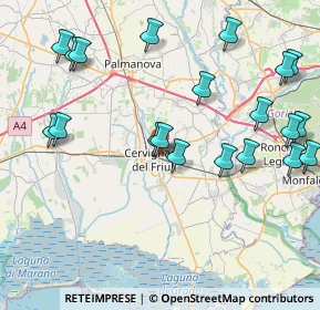 Mappa Via San Martino, 33052 Cervignano del Friuli UD, Italia (9.519)