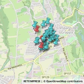 Mappa Via dele Valli, 31017 Crespano del Grappa TV, Italia (0.21034)