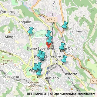 Mappa Via Eleuterio Pagliano, 21100 Varese VA, Italia (0.8)