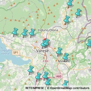 Mappa Via Eleuterio Pagliano, 21100 Varese VA, Italia (5.54063)