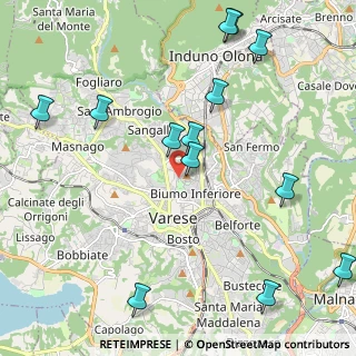 Mappa Via E. Castiglioni, 21100 Varese VA, Italia (2.57538)