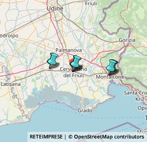 Mappa Via Julia Divisione, 33052 Cervignano del Friuli UD, Italia (8.39)