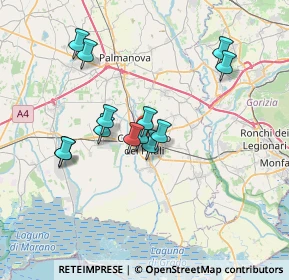 Mappa Via Julia Divisione, 33052 Cervignano del Friuli UD, Italia (6.08538)