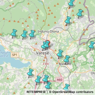 Mappa Via Valstagna, 21100 Varese VA, Italia (5.54375)
