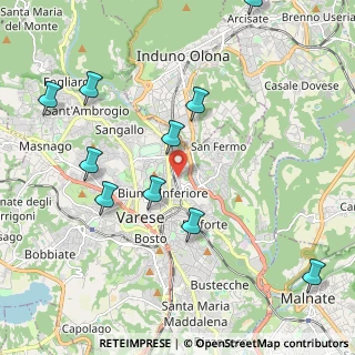 Mappa Via Valstagna, 21100 Varese VA, Italia (2.56)