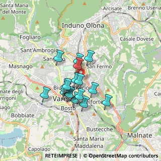 Mappa Via Valstagna, 21100 Varese VA, Italia (1.22389)