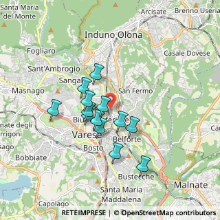Mappa Via Valstagna, 21100 Varese VA, Italia (1.38)