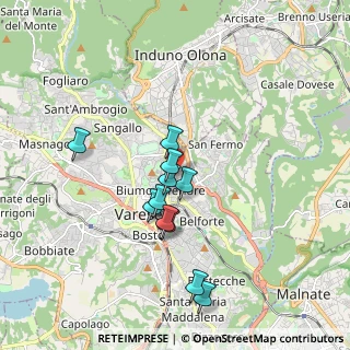Mappa Via Valstagna, 21100 Varese VA, Italia (1.53636)