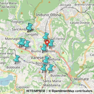 Mappa Via Valstagna, 21100 Varese VA, Italia (1.88417)