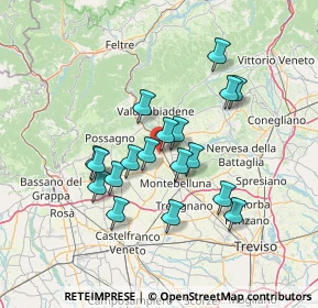 Mappa Via Santa Lucia, 31041 Cornuda TV, Italia (11.85611)