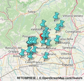 Mappa Via Santa Lucia, 31041 Cornuda TV, Italia (10.628)