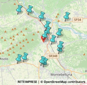 Mappa Via Santa Lucia, 31041 Cornuda TV, Italia (3.65467)