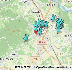 Mappa Via Santa Lucia, 31041 Cornuda TV, Italia (1.605)