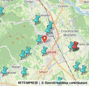 Mappa Via Santa Lucia, 31041 Cornuda TV, Italia (2.887)