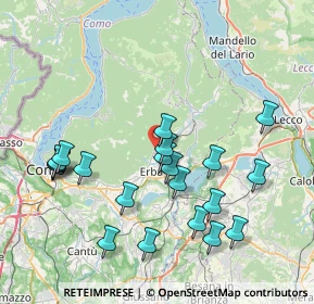 Mappa 22037 Ponte Lambro CO, Italia (8.005)