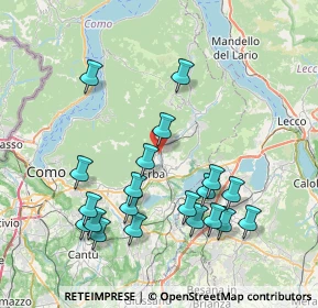 Mappa 22037 Ponte Lambro CO, Italia (8.181)