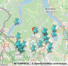 Mappa 22037 Ponte Lambro CO, Italia (8.4205)