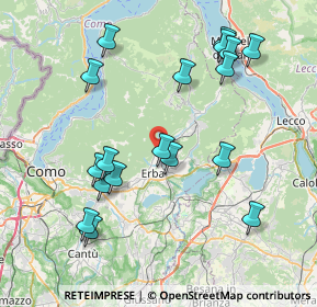 Mappa 22037 Ponte Lambro CO, Italia (8.33944)