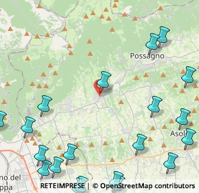 Mappa Via S. Carlo, 31017 Crespano del Grappa TV, Italia (6.5045)