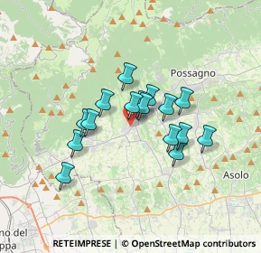 Mappa Via S. Carlo, 31017 Crespano del Grappa TV, Italia (2.53875)