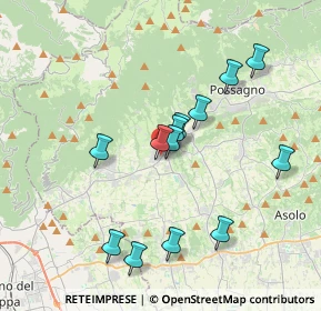 Mappa Via S. Carlo, 31017 Crespano del Grappa TV, Italia (3.46385)