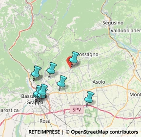 Mappa Via S. Carlo, 31017 Crespano del Grappa TV, Italia (8.00909)