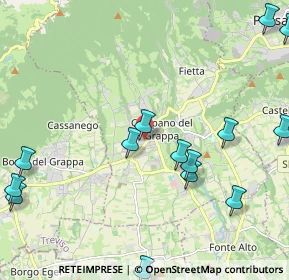 Mappa Via S. Carlo, 31017 Crespano del Grappa TV, Italia (2.73)