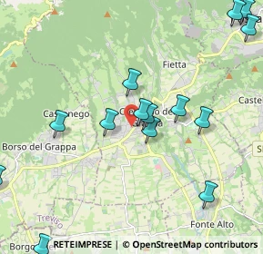 Mappa Via S. Carlo, 31017 Crespano del Grappa TV, Italia (2.72625)