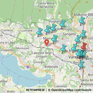 Mappa Via Giulio Giordani, 21100 Varese VA, Italia (2.49188)