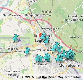 Mappa 34077 Ronchi dei Legionari GO, Italia (2.323)